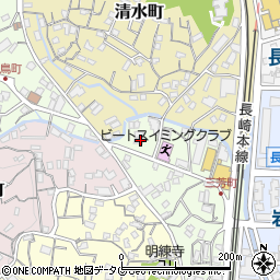 長崎県長崎市三芳町13-3周辺の地図