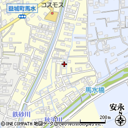 熊本県上益城郡益城町馬水774-37周辺の地図