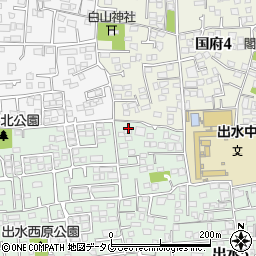 国府本山屋敷公園周辺の地図