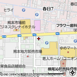 ＥＮＥＯＳ熊本総合市場ＳＳ周辺の地図