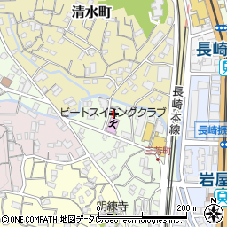 長崎県長崎市三芳町12-12周辺の地図