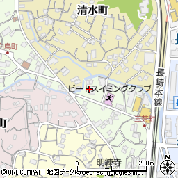 長崎県長崎市三芳町13周辺の地図