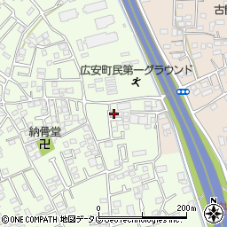 熊本県上益城郡益城町広崎482-4周辺の地図
