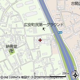 熊本県上益城郡益城町広崎482-6周辺の地図