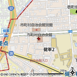 熊本県市長会周辺の地図