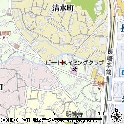 長崎県長崎市三芳町13-13周辺の地図