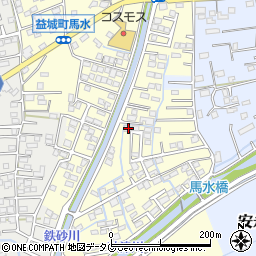 熊本県上益城郡益城町馬水774-3周辺の地図