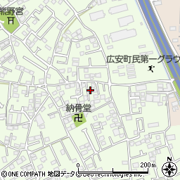 熊本県上益城郡益城町広崎948-8周辺の地図