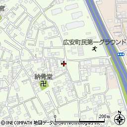熊本県上益城郡益城町広崎946周辺の地図