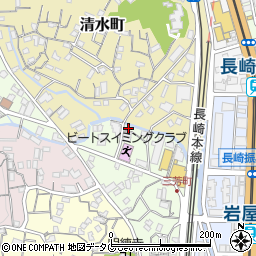長崎県長崎市三芳町12-14周辺の地図