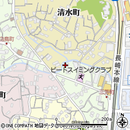 長崎県長崎市三芳町13-14周辺の地図