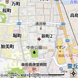 長崎県島原市新町周辺の地図