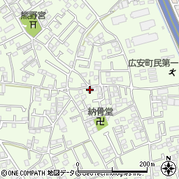 熊本県上益城郡益城町広崎954-3周辺の地図