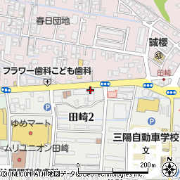 快活ＣＬＵＢ熊本田崎店周辺の地図