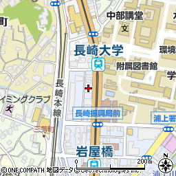 ゲオ長崎大学前店周辺の地図