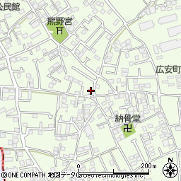 熊本県上益城郡益城町広崎1135周辺の地図