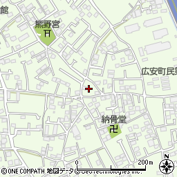 熊本県上益城郡益城町広崎1136-5周辺の地図