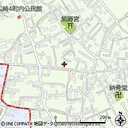 熊本県上益城郡益城町広崎1093-3周辺の地図
