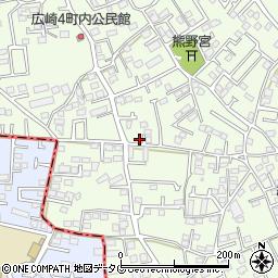 熊本県上益城郡益城町広崎1093-13周辺の地図