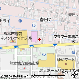 熊本第一信用金庫田崎支店周辺の地図