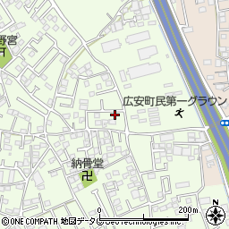 熊本県上益城郡益城町広崎1140-11周辺の地図