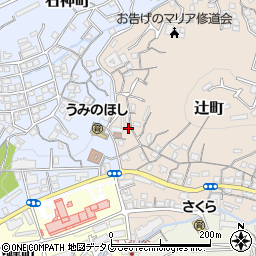 長崎県長崎市辻町14-25周辺の地図