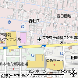 平安祭典熊本西会館周辺の地図
