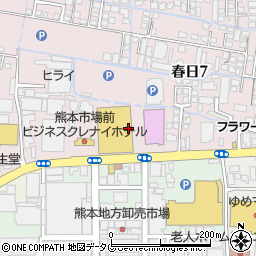 熊本県熊本市西区春日7丁目25周辺の地図