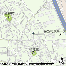 熊本県上益城郡益城町広崎1141周辺の地図