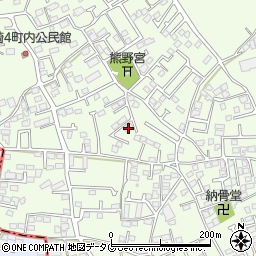 熊本県上益城郡益城町広崎1095-4周辺の地図