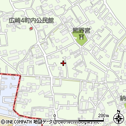 熊本県上益城郡益城町広崎1089-9周辺の地図