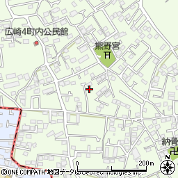 熊本県上益城郡益城町広崎1089周辺の地図