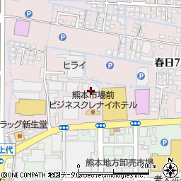 熊本県熊本市西区春日7丁目周辺の地図