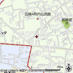 熊本県上益城郡益城町広崎1080周辺の地図