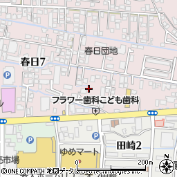 熊本県熊本市西区春日7丁目20周辺の地図