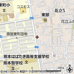 熊本弘電社周辺の地図