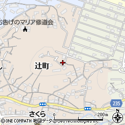 長崎県長崎市辻町24-17周辺の地図