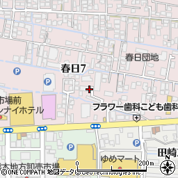 熊本県熊本市西区春日7丁目22周辺の地図