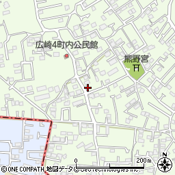 熊本県上益城郡益城町広崎1083周辺の地図