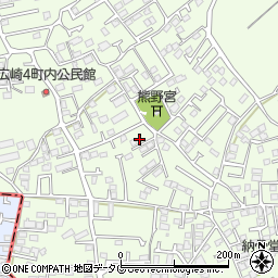 熊本県上益城郡益城町広崎1098-11周辺の地図