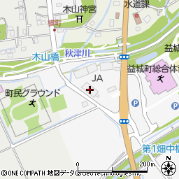 ＪＡかみましき益城周辺の地図