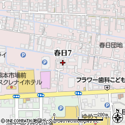 熊本県建築労働組合西部支部事務所周辺の地図