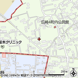 熊本県上益城郡益城町広崎1048-9周辺の地図
