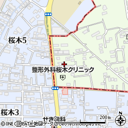 熊本県上益城郡益城町広崎1038-1周辺の地図