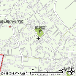 熊本県上益城郡益城町広崎1098-8周辺の地図