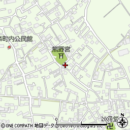 熊本県上益城郡益城町広崎1127周辺の地図