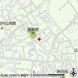 熊本県上益城郡益城町広崎1126-2周辺の地図