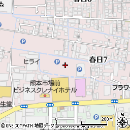 熊本県熊本市西区春日7丁目24周辺の地図