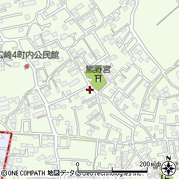 熊本県上益城郡益城町広崎1098-1周辺の地図