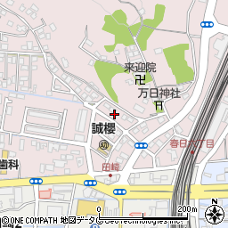 熊本県熊本市西区春日6丁目周辺の地図